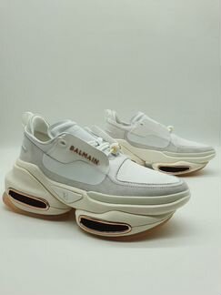 Кожаные кроссовки Balmain