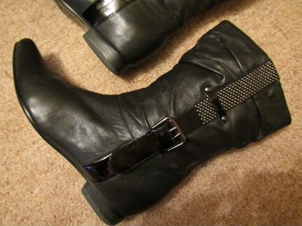 Сапоги/полусапожки женск. нат.кожа,демисезон, р.40