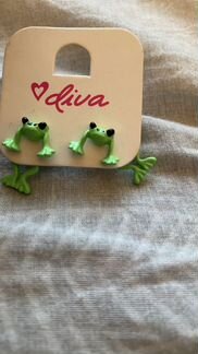 Новые серьги лягушки