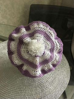 Беретка летняя для девочки 3 мс.-8 мес