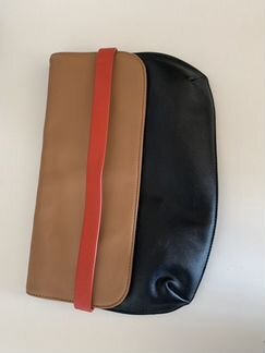 Кожаный клатч неизвестный бренд