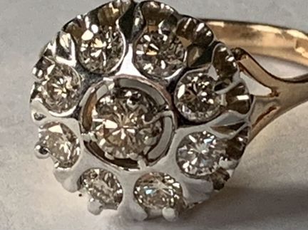 Кольцо и серьги - золото бриллианты 