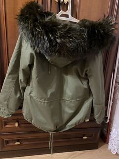 Парка женская с натуральным мехом