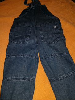 Джинсовый комбинезон утеплённые mothercare