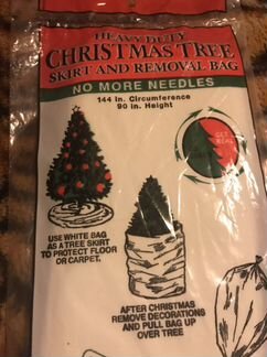 Для декора и утилизации елки пакет