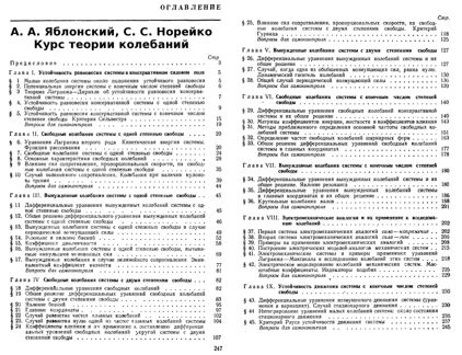 Книги по теории колебаний