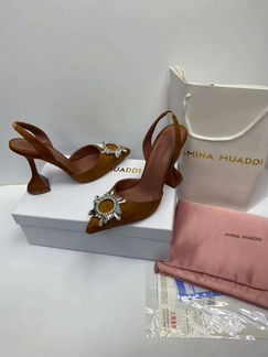 Босоножки амина мауди кожа беж светлые коричневые