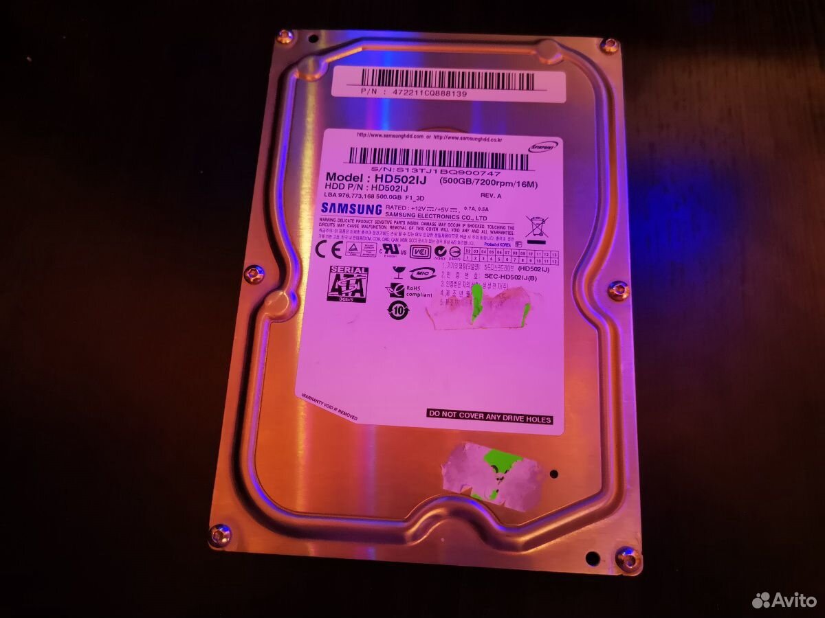Жесткий диск SAMSUNG HD502IJ 500gb