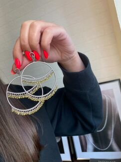 Серьги-кольца Kojewelry Raskovalova