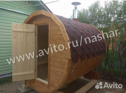Баня бочка мини