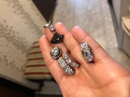 Украшения серьги колье кольцо Swarovski, горный хр