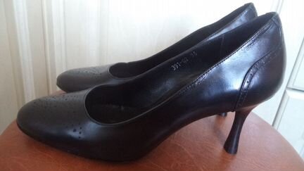 Туфли черные паяна нат. кожа Р. 36,5 новые