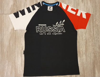 Футболка Russia триколор