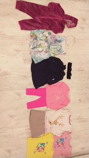 Вещи на девочку пакетом р-р 68-74-80см