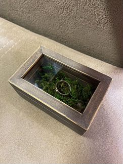 Коробочка для колец + свадебный гребень