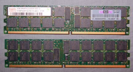 Память HP 2 gb 2Rx4 PC2-5300 p/n 405476-051