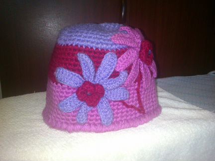 Оригинальная шапка-шляпка Hand Made