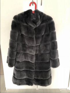 Новая шуба серая