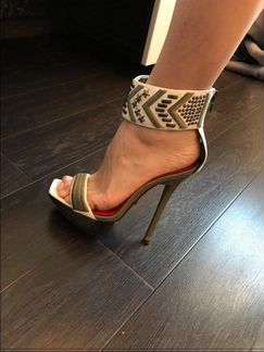 Крутые босоножки на высоком каблуке Paolo conte