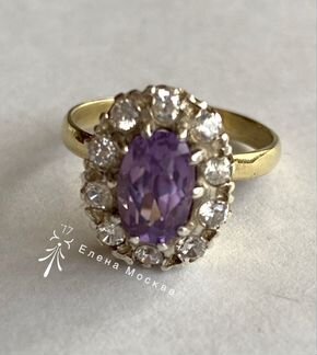 Винтаж: кольцо СССР александрит