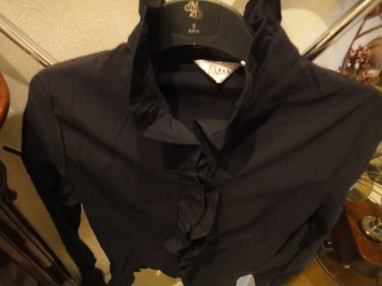 Стрейчевая блуза черного цвета