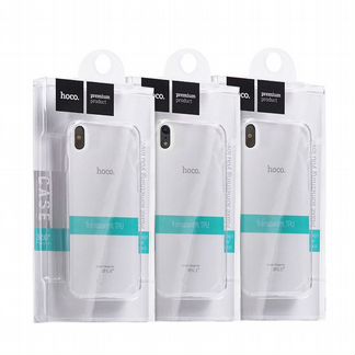 Чехол-накладка для iPhone XS hoco light TPU черная