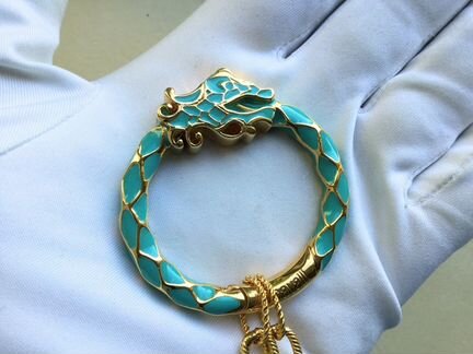 Комплект Just Cavalli Dragon:подвеска,серьги эмаль