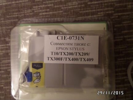 Картридж colibri C1E-0731N black