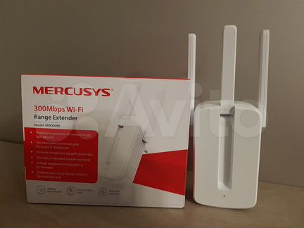 Репитер mercusys 300mbps wifi range extender