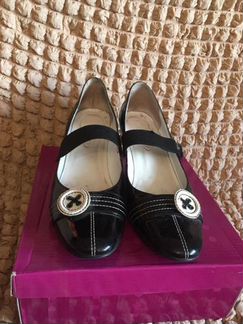 Туфли, размер 37, каблук гвоздик, нат. кожа