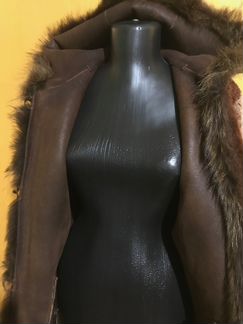 Натуральная меховая куртка-выворотка