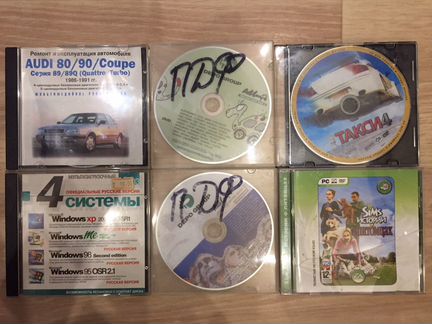 Разные диски игры, программы