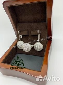 Серьги и Кольцо graff из серебра родированные