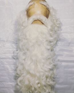 Борода деда мороза натуральная