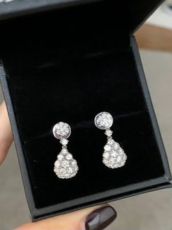 Новые Серьги с бриллиантами