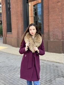 Пальто с мехом зимнее