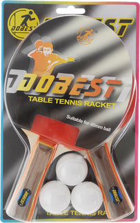 Набор для н/т dobest 0 звезд (2 ракетки + 3 мяча)