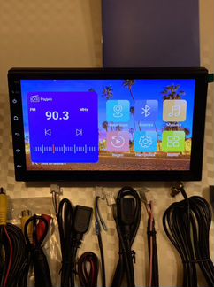 Магнитола 9.1 Андроид с камерой Bluetooth/USB/AUX