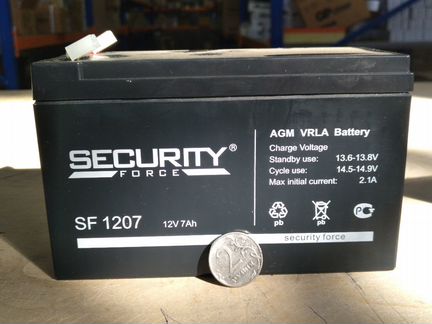 Аккумулятор Security Force 12V 7Ah свинц-кислотный