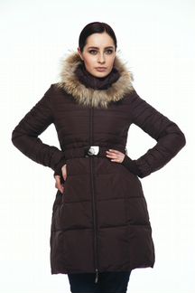 Женский длинный новый пуховик