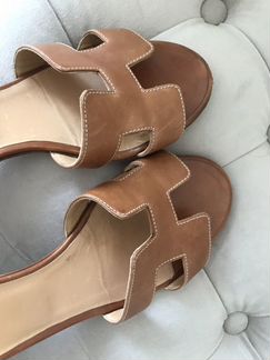 Шлепки Herms оригинал 37