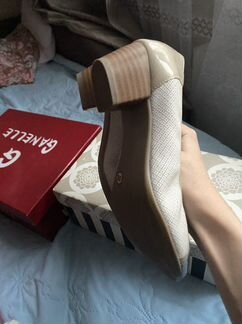 Туфли кожаные лаковый мыс 38