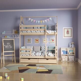 Детская двухъярусная кровать