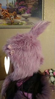 Зимняя шапка с ушками зайца размер S