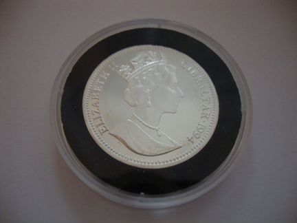 Гибралтар 14 экю 1992-1995 Поезда Черчилль Рыцарь