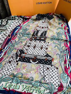 Платок louis vuitton шелковый 90/90