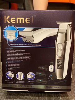 Триммер борода усы окантовка kemey новый