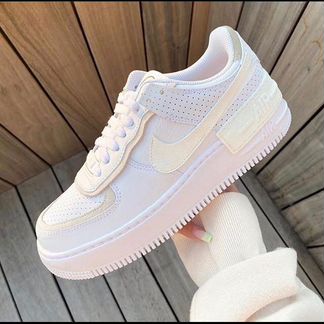 Кроссовки nike air force shadow white