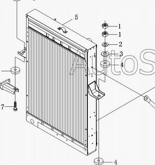 Радиатор охлаждения на Фотон 1099