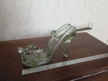 Декоративная бутылка - туфелька